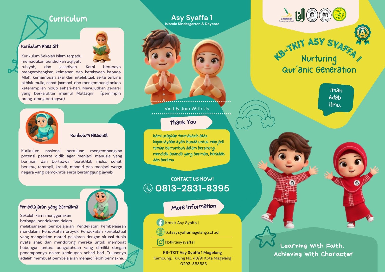 SPMB KB-TKIT Asy Syaffa Tahun 2026/2027 Telah Dibuka